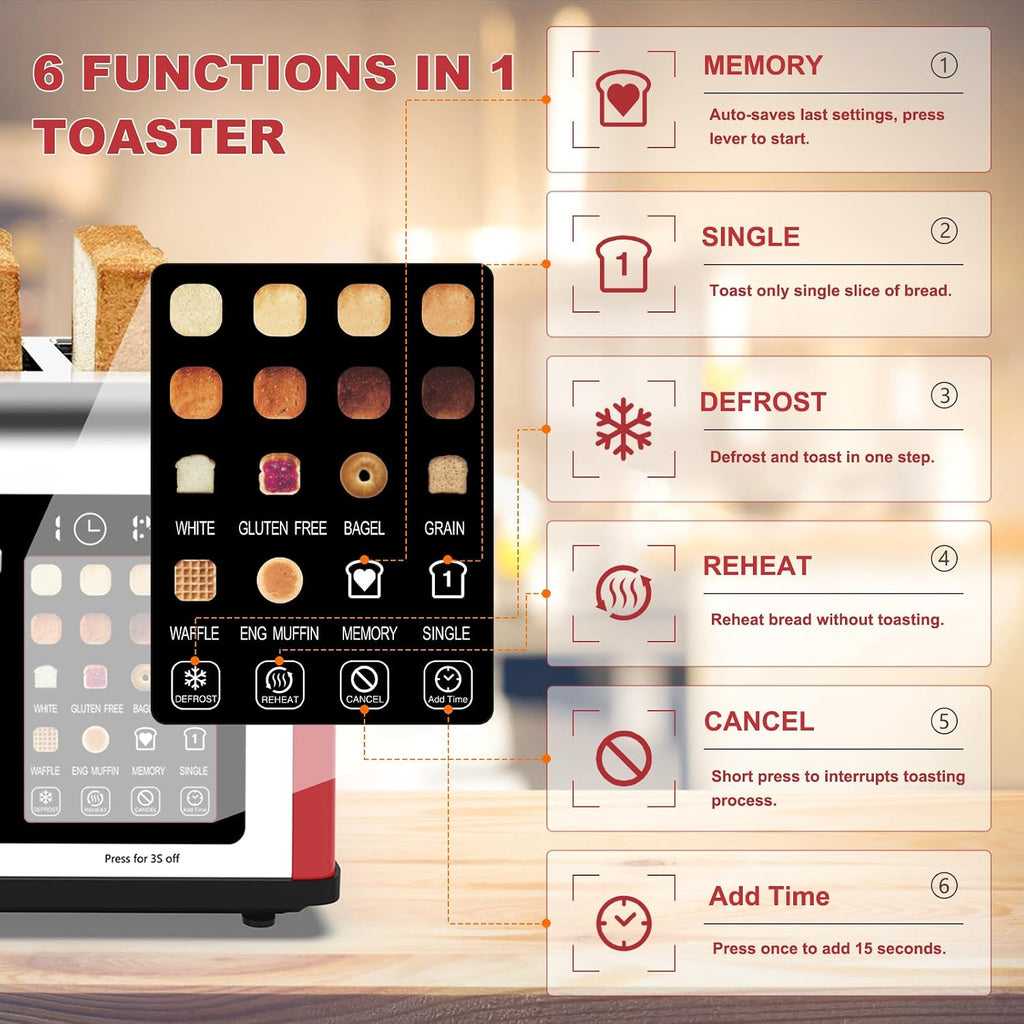 TOASTORA™ Smart Touch 4-Slice Toaster