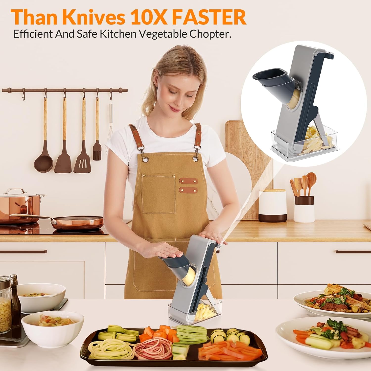 SLICORA™ Safe Mandoline Slicer