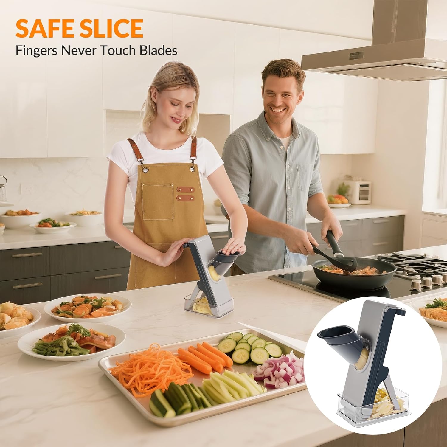 SLICORA™ Safe Mandoline Slicer